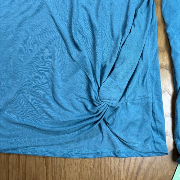NWT MPG Drirelease Long Sleeve Twist Front Performance Top Blue – Size S - Picture 4 of 8
